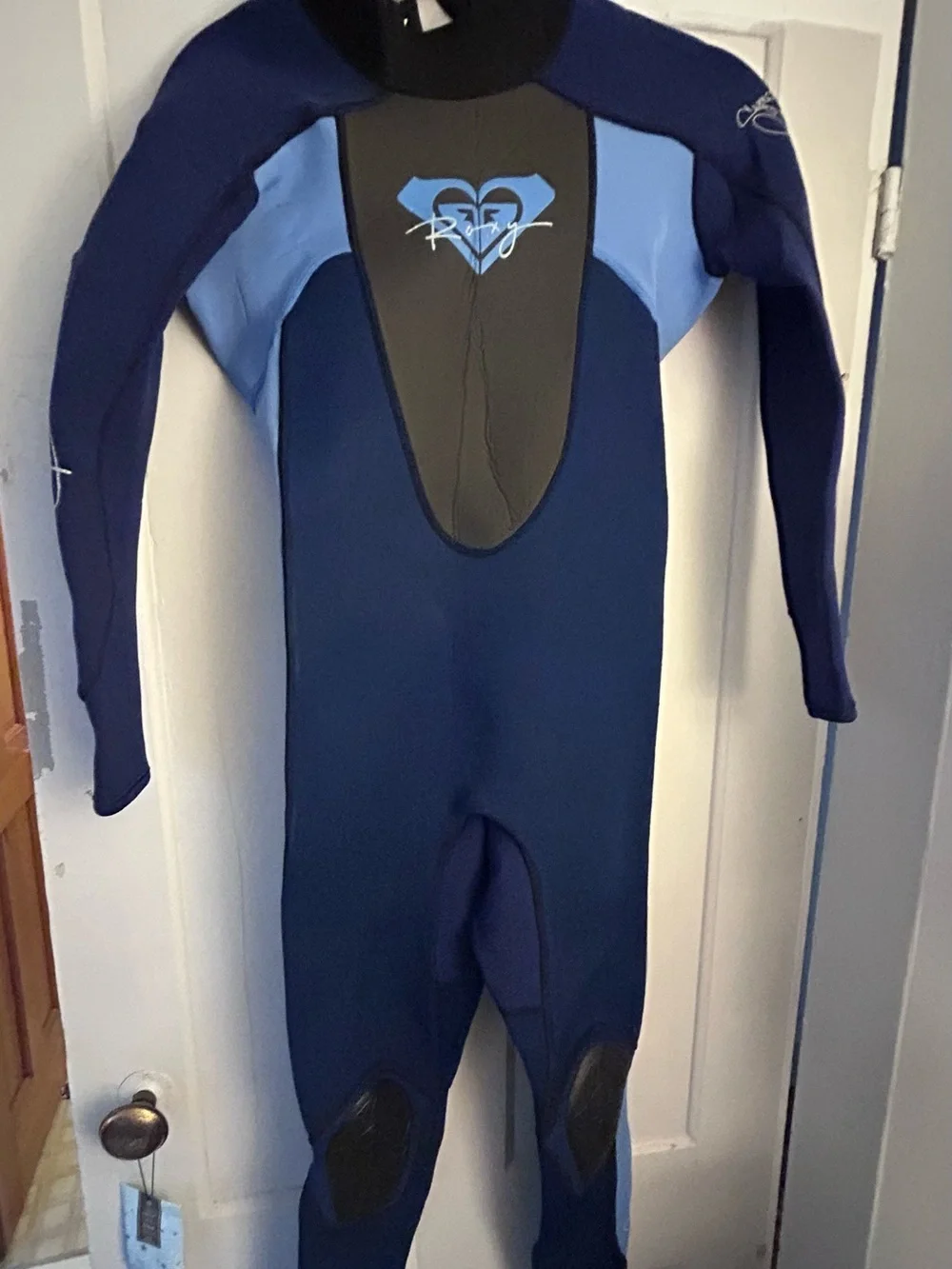 Roxy Navy and Light Blue Kids Full-Length Wetsuit One-Piece